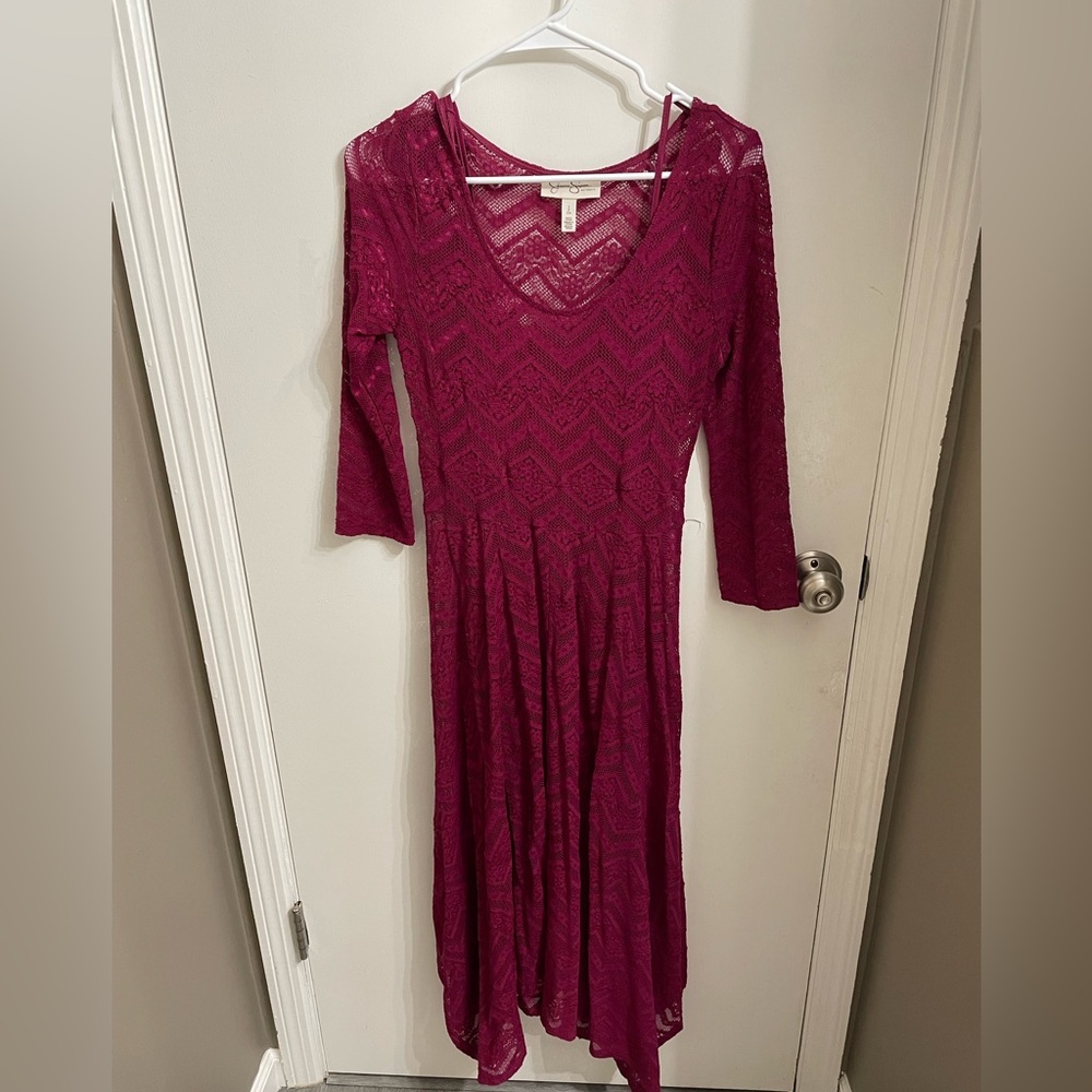 jessica simpson maternity dress maroon